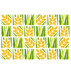 Rice Paddy Geometric And Seamless Pattern