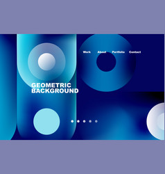 Website Landing Page Abstract Geometric Background