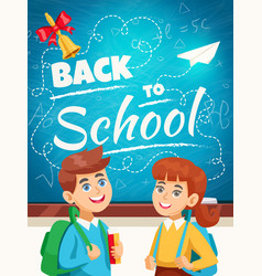 Back To School Background Poster