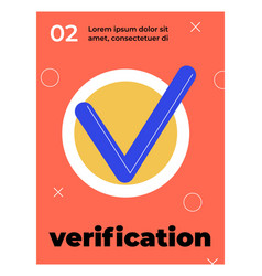 Verification Red Poster