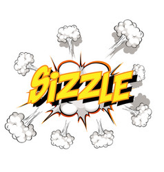 Comic Speech Bubble With Sizzle Text