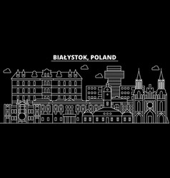 Bialystok Silhouette Skyline Poland