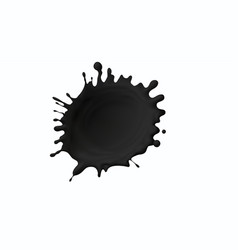 Black Paint Splash Of Liquid Ink Drop Icon