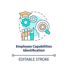 Employee Capabilities Identification Concept Icon