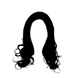 Female Modern Hair Style Silhouette