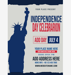 4th Of July Celebration Party Poster Flyer Design