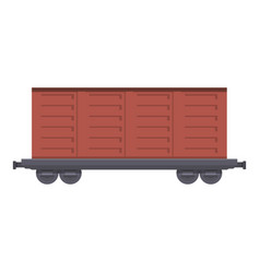 Commercial Wagon Icon Cartoon Cargo Train