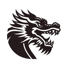 Dragon Head Side View Logo