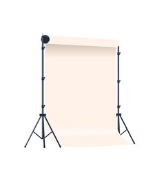 Photo Studio White Backdrop Setup Made