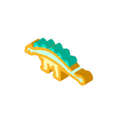 Ankylosaurus Dinosaur Animal Isometric Icon