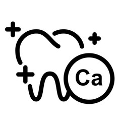 Sources Of Calcium Outline Icon Stomatology