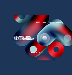 Website Landing Page Abstract Geometric Background