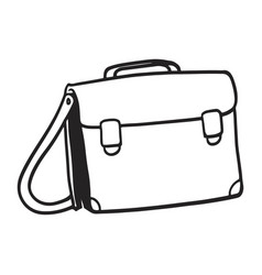 Briefcase Drawing Object Laptop Bag With Shoulder