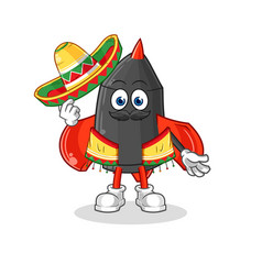 Dart Mexican Culture And Flag Cartoon Mascot