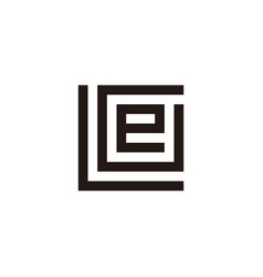 Letter L G And E Square Geometric Symbol Simple