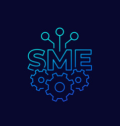 Sme Small And Medium Enterprise Thin Line Icon