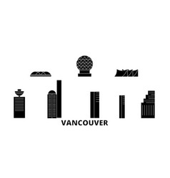 Canada Vancouver City Flat Travel Skyline Set