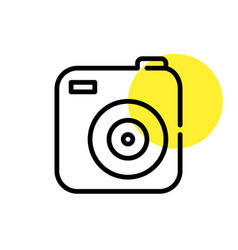 Cute Little Photo Camera Capturing Moments Pixel