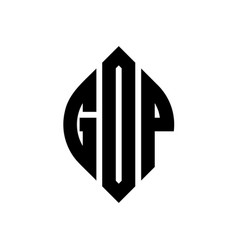 Gop Circle Letter Logo Design With Circle