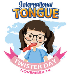 International Tongue Twister Day Banner Design