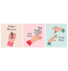 Nail Manicure Print Posters For Beauty Salon