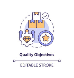 Quality Objectives Concept Icon