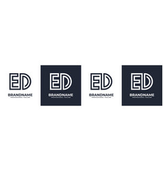 Simple Ed Monogram Logo Suitable For Any Business