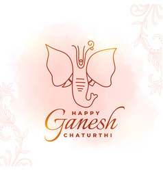 Happy Ganesh Chaturthi Holiday Banner