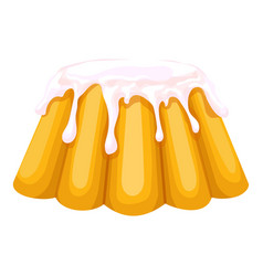 Jelly Cream Cake Icon Cartoon Topping