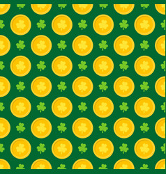 St Patricks Day Seamless Pattern Green Saint