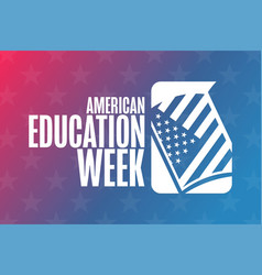 American Education Week Holiday Concept Template