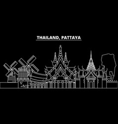 Pattaya Silhouette Skyline Thailand