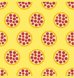 Pizza Seamless Pattern Pepperoni Icon