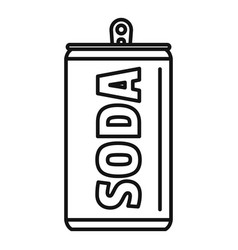 Soda Tin Can Icon Outline Style