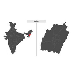 Map Of Manipur State Of India