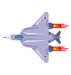 Military Combat Fighter Top View Air Force