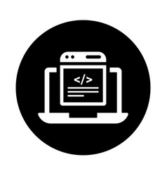 Development Html Webpage Icon Black Graphics