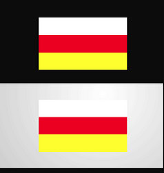 North Ossetia Flag Banner Design