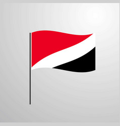 Principality Of Sealand Waving Flag