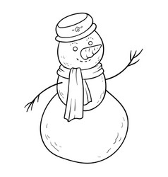 Coloring Book Snowman