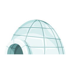 Igloo Icon Cartoon Icehouse Winter