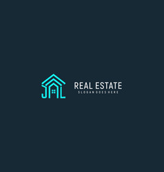 Initial Letter Jl Roof Logo Real Estate