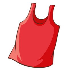 Red Tanktop On White Background