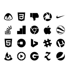 20 Social Media Icon Pack Including Bing Car