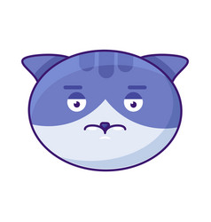 Cat Pocker Face Neutral Expression Emoji