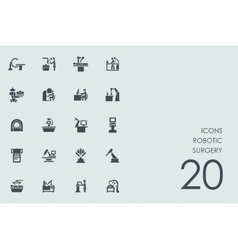 Set Of Robotic Surgery Icons