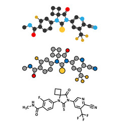 Apalutamide Prostate Cancer Drug Molecule