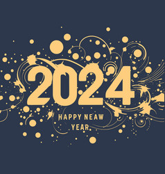 Flat Happy New Year 2024