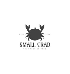 Small Crab Food Logo Design Icon