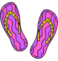 Slipper Cartoon Colored Clipart